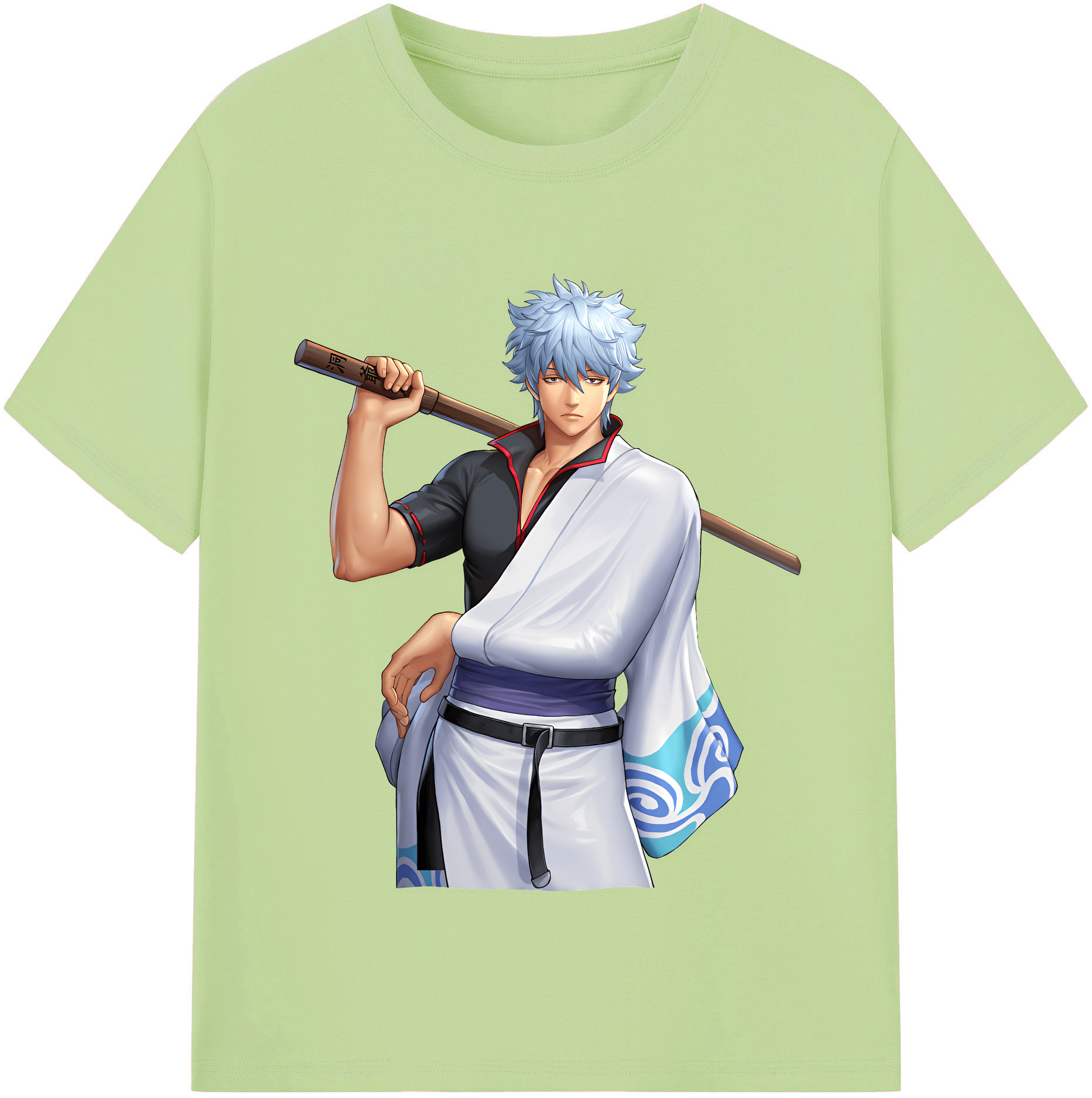 （画像用） ぎんたま 坂田銀時（さかたぎんとき） 神楽 志村新八（しむら しんぱち） GINTAMA Sakata Gintoki Kagura Shimura Shinpachi 綿100％半袖Tシャツ（フロントプリント）